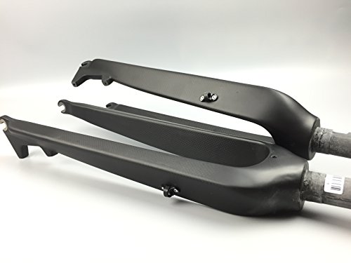 QILEFU Mountain Bike Full Carbon Fibre Bicycle Front Forks Disc Brake Hard Fork Matte MTB 26er 29er Parts (matt 26er)