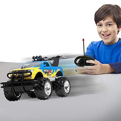 Remote Control Car for Boys and Girls, Rechargeable, Powerful Sound and Motion Sensor Steering Wheel Remote, Hobby Toy Race Car. RC monster truck, Electric Jeep for Kids and Adults, Best Gift. yellow - Thumbnail 3