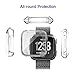 FINENIC Compatible for Fitbit Versa Protective Case, Slim Screen Protector Plated TPU Case Scratch Resistant Cover Compatible Fitbit Versa Smart Watch (Clear)