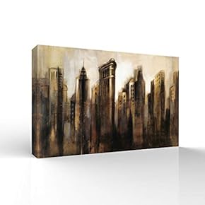 Impressionist City Painting for Bedroom Living Room