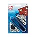 Prym Eyelets+Washers Brass Silver col 5.0 mm