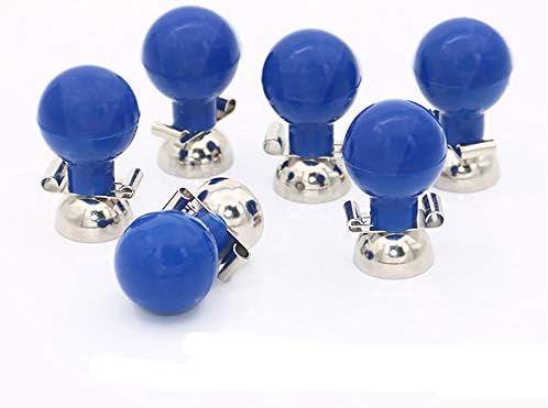 Suction Cup Ball, 6 Pcs 3.0/4.0 Universal Chest Suction Ball, Silicone Suction Ball, Body Condition Measurer Suction Ball Connectors, Lead Line Ball, Dual-Hole Universal Chest Suction Ball (Deluxe)