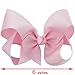 Habibee Kids Toddlers Grosgrain Ribbon Hair Bows for Girls 6 Inches Baby Girl Hair Clips Bow Accessories