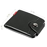 Leather Wallets for Men - Bifold Wallet Money Clip - Burse for Men with Gift Box (black)