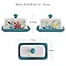 Wisenvoy Butter Dish Ceramic Butter Dish with Lid Butter Keeper Butter Dish with Lid for Countertop Flower Butter Crock