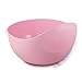 Honest Good Japanese Style Rice Washer & Quinoa Strainer • Eco-Friendly BPA-Free Container with Fine Mesh Colanders Sieve Bowl • Japan Kitchen Good for Cleaning Veggie, Fruit and Pasta • Pink