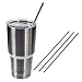 Chief 30oz Stainless Steel Tumbler Bundle With Premium Quality 18/8 Stainless Steel Insulated Tumbler Cup + 4 Stainless Steel Straws + Straw Cleaner