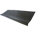 Rubber-Cal "Coin-Grip Non-Slip Rubber Tread Stair Mats (6 Pack), Black