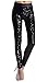 Lotsyle Faux Leather with Sequins Leggings Fashion Pants Bling Tights