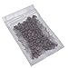 100 Assorted Translucent/Silver/Colored Flat Metallic Foil Mylar Zip Lock Bags Pouch 8.5x13cm (3.3x5.1