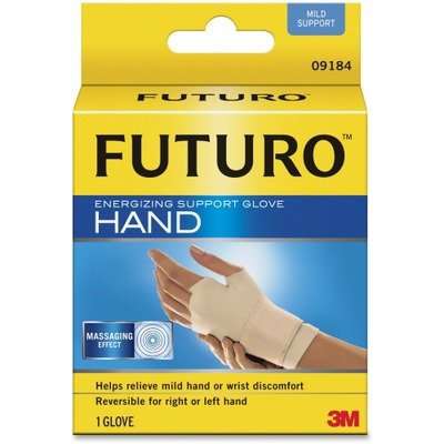 Futuro Energizing Support Glove, Small, Palm Size 6.5 - 7.5 in., Tan (09184EN)