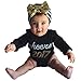 Sagton 2017 New Year Outfits Clothes Newborn Infant Baby Boys Girls Letter Print Romper Jumpsuit