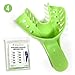 Dental Impression Trays Medium Lower - Autoclavable Perforated Impression Tray Set - Size Number 4 (Bag of 12) by PlastCare USA