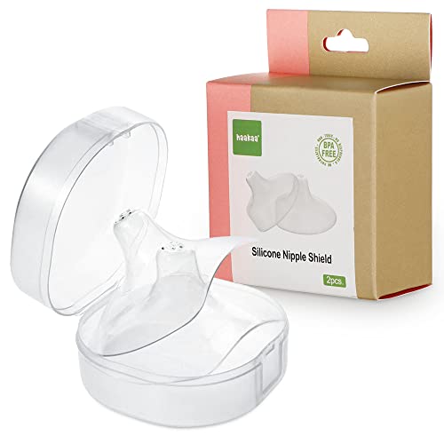 haakaa Nipple Shields 18mm for Newborn Breastfeeding with Latch