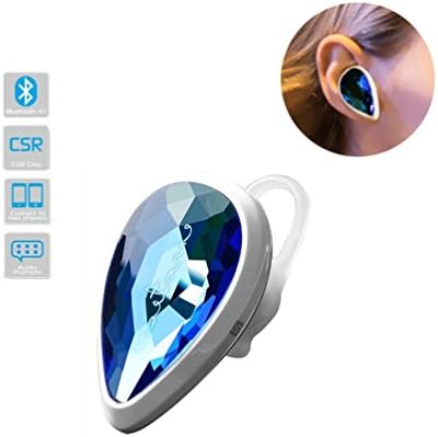 Black Friday-EBAT Bluetooth Earbud Headset, 0.28oz V4.1 Mini Bluetooth Earpiece Wireless Earpiece In-ear Earbuds with Mic Microphone for iPhone Samsung and other Smartphones Chrismas Gift(Sapphire)