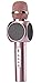 ESHISHANG Multi Magic Karaoke player Portable Wireless Bluetooth Microphone with Mic Speaker Condenser Fashion Home Mini Karaoke Player KTV Singing Record for Apple Samsung iPhone Smart Phone (Rose)