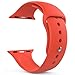 MoKo Apple Watch Band Series 1 Series 2, Soft Silicone Replacement Sports Band for 42mm Apple Watch 2015 & 2016 All Models, ORANGE (Not fit 38mm Versions)