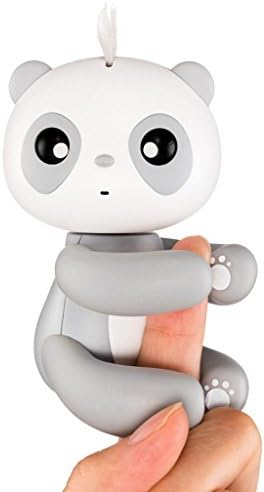 Super Brother Finger Panda Interactive Intelligent Smart Touch Pet Toys For Kids Children Gifts (Gray)