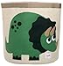 3 Sprouts Large Toy Storage Basket - Durable Kids & Baby Toy Bin with Handles for Toy Basket Storage, Round Hamper for Laundry in Nursery & Playroom, Dinosaur