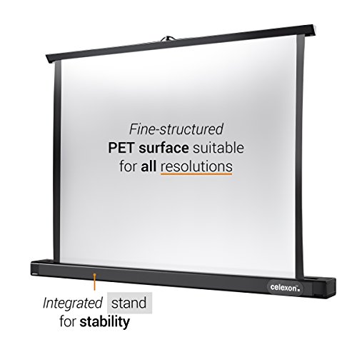 celexon 50" Professional Mini Portable Tabletop Projector Screen, 169