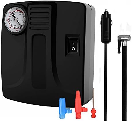 Portable Car Auto Air Compressor Pump 150PSI 12v DC Mini Electric Tire Inflator for Truck, Bicycle or RV, Basketballs, Air Bed Mattress and Other Sporting Equipment Inflatables