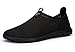 JUAN Men's New Light Weight Go Easy Mesh Walking Shoes Casual Athletic Comfortable Running Sneakers (44 M EU / 10 D(M) US, Black-T033)