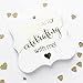 Gold Foil Party Favor Tags, Thanks for Celebrating with Me for Birthday, Wedding, Graduation, Any Occassion (FS-362-ME-G)