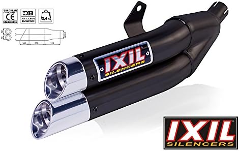 Exhaust IXIL Hyperlow black Stainless Steel Xl-Vfr 800 X Crossrunner, 11-Dualexit, E- gepr.
