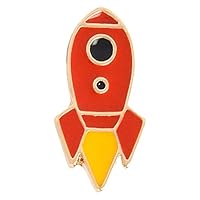 duotanyi Multipurpose Shirt Sweater Brooch Pin，Cute Hot Air Balloon Rocket UFO Enamel Brooch Pin Denim Jacket Collar Badge 6#