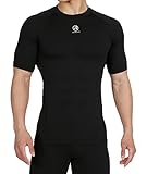 ARMEDES Men's Compression Quick Dry Baselayer Activewear Light Weight Short Sleeve T-Shirt