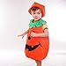 BSTAOFY Halloween Orange Pumpkin Costume Suit for 3T 4T 5T 6T Toddler Kids Lantern Face Fancy Dress up for Carnival