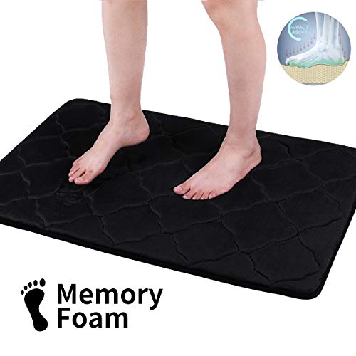 Buganda 3 Piece Memory Foam Bath Rugs Set Extra Soft Velvet Non Slip