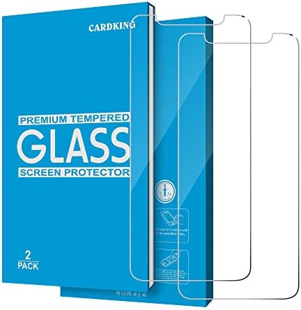iPhone X Screen Protector by Cardking | [Tempered Glass][Crystal Clear][Bubble-Free]+[Protect Apple iPhone X/iPhone 10 Glass Screen ]+[2 Pack]-2017