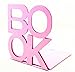 Fasmov Cute Book Nonskid Bookends Art Bookend,1Pair (Pink)