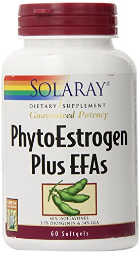 Solaray Phytoestrogen Plus EFA's Supplement, 60 Count