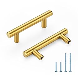 HOME EDIT Brushed Brass Cabinet Handles 2-1/2 Inch