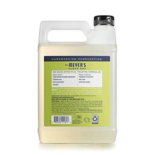MRS. MEYER’S CLEAN DAY LIQUID DISH SOAP REFILL, BIODEGRADABLE FORMULA, LEMON VERBENA (48 FL OZ (PACK OF 1))