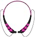 Aduro Amplify SBN55 Wireless In Ear Bluetooth Stereo Headset w/ Noise Cancelling Tech, Ergonomic Design, Secure Fit, Built In Mic (Pink)