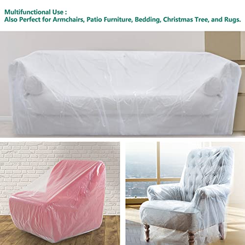 [2Pack 5Mil] HOMEIDEAS Mattress Bag (Queen/King) for Moving and