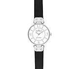 Anne Klein Modern Leather Strap Watch - Black
