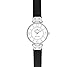 Anne Klein Modern Leather Strap Watch - Black
