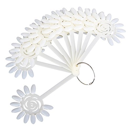 Generic 10wheel/lot Natural White Nail Color Chart Artificial False Nail Art Display