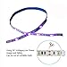 AMARS UV LED Black Lights Strip USB Operated Blacklights DC5V 5050 SMD 6.6 Feet 390nm-405nm Purple Lighting