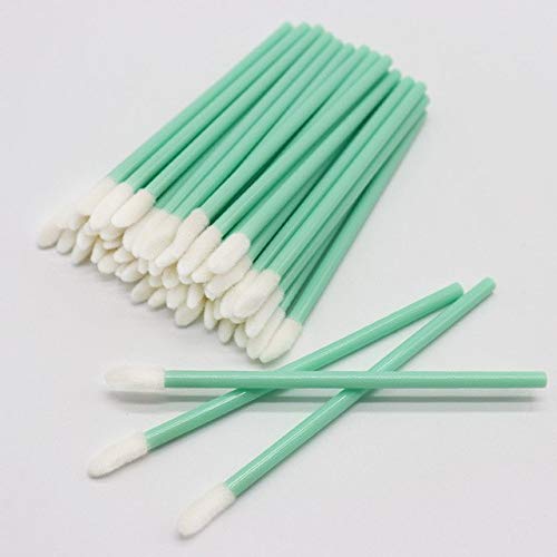 Disposable Lip Stick Gloss Wands Brushes 50pcs Professional Quality (Green)