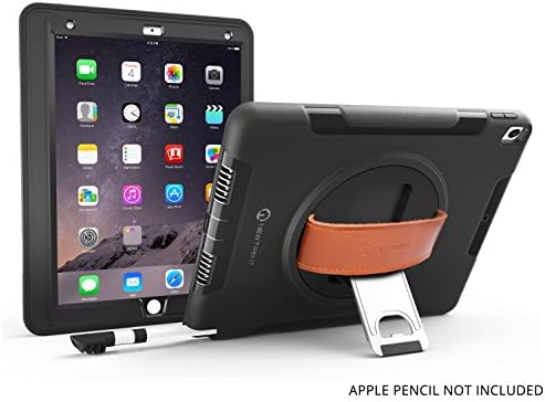 iPad Pro 10.5 2017 case, iPad Pro 10.5 case New Trent Full-body Rugged Protective Case with 360 Degree Rotatable Hand Strap Built-in Screen Protector &amp; Kickstand Design with Apple pencil compartment