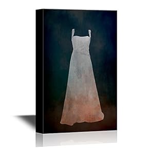 Canvas Wall Art - Oil Painting Style Wedding Dress - Gallery Wrap Modern Home Art | Ready to Hang - 12x18 inches
