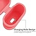Yometome AirPods Case, Shockproof Silicone Protective Cover Accessories Skin with Earphone Sports Anti-lost Strap Pink