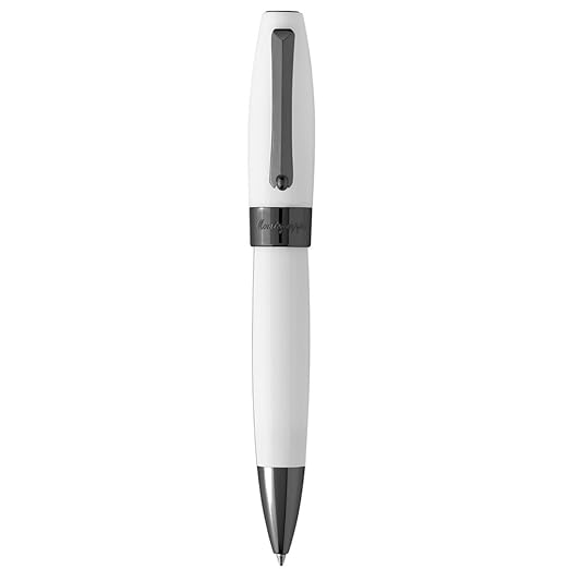 Montegrappa ISFORBLH Fortuna White Ballpoint Pen Ruthenium - Image 3