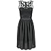 Weixinbuy Women's Pleated Chiffon Form Party Cocktail Bridesmaid Gown Mini Dress