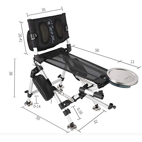Lmj-stool Chaise De Pêche Pliante, Chaise De Jardin Multifonctionnelle Pliante Pour Siège De Camping Portable